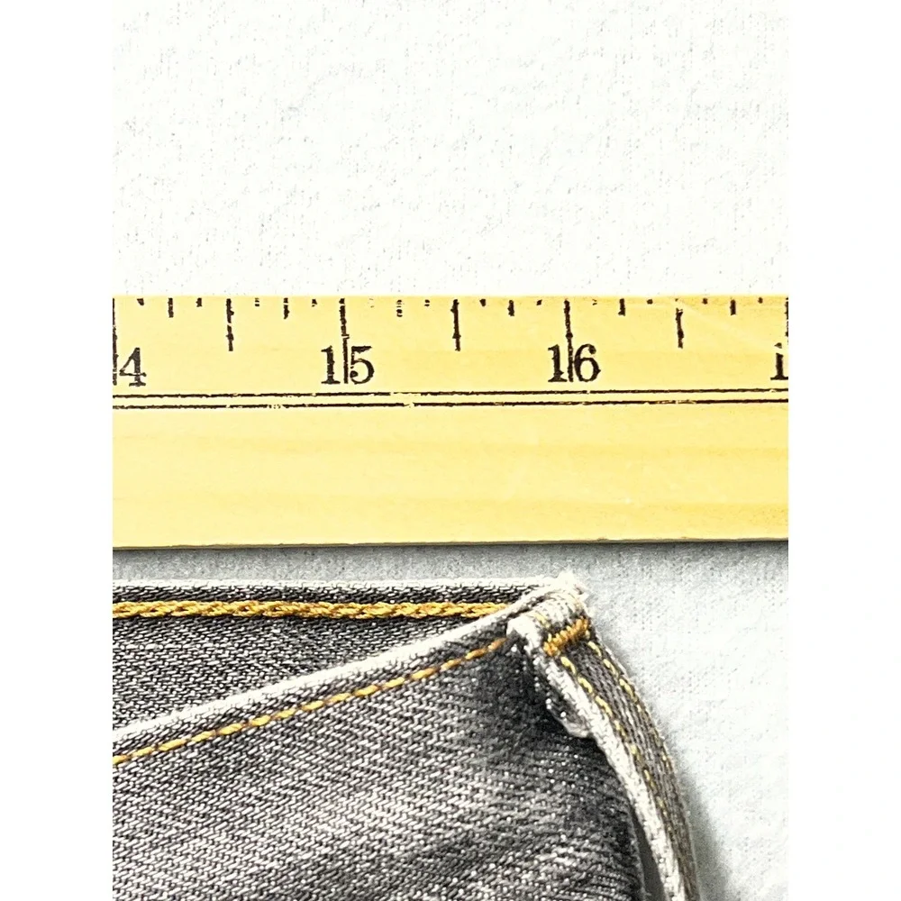 Levi's 501 W35 L34 (32x28) MEN Black Faded Denim Jeans Button Fly Y2K